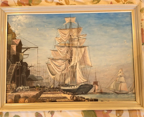 The days sail painting - in,