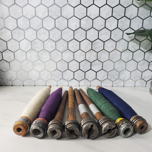 Antique wooden textile - wooden, spindle