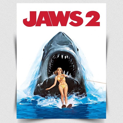 Jaws metal sign - metal,