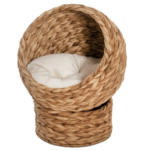 Pawhut wicker cat house - cat,