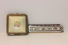 Vintage guilloche powder - vintage,