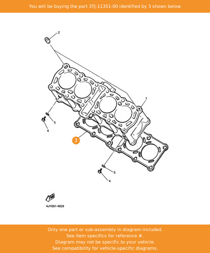 Yamaha gasket cylinder - gasket,,