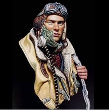 UK SELLER-1:10 SCALE-RESIN BUST-BATTLE OF BRITAIN PILOT-FREE FAST P+P