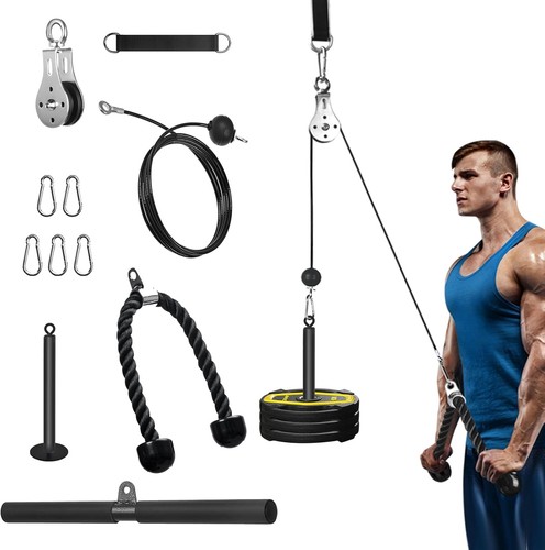 Cable pulley system - cable, gym