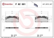 BREMBO Brake Pad Set Front