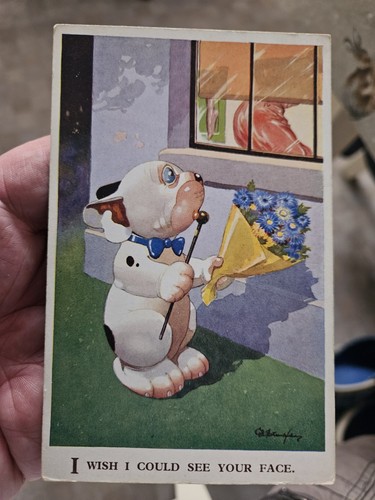 1920s postcard bonzo the dog - postcard,