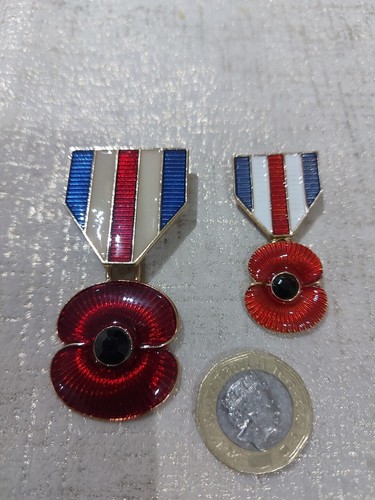 Remenbrance day poppies brooch - day,