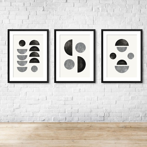 Contemporary modern grey black - modern,