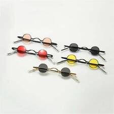 Mini Sunglasses Round Framed Women Metal Frame Unisex Small Sun Glasses Retro UK