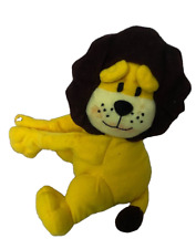 X2 Yellow hook and loop attachment Lion Teddy Curtain Holders