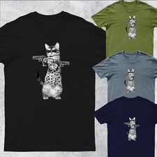 Cat Gangster With Gun Funny