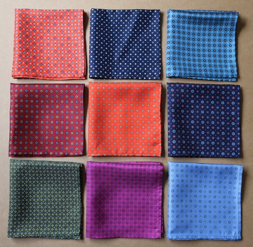 Hand printed silk - hand,