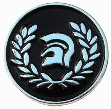 Trojan Helmet Pin Badge