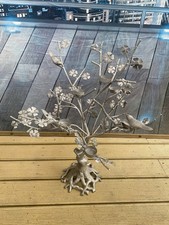 Cast Iron Metal Tree Candle