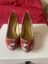 NINE-WEST RED SNAKE EFFECT