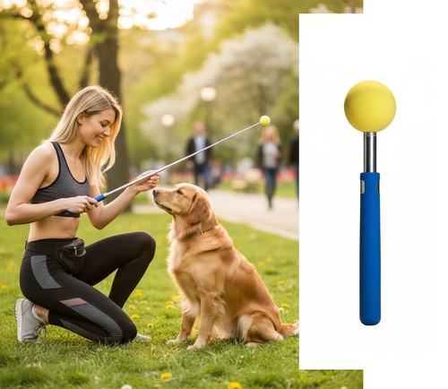Dog target stick telescopic - dog,