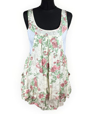 Apricot Pinafore Dress Layered