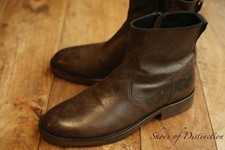 Belstaff Brown Leather Zip Up