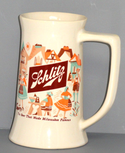Schlitz beer ceramic - schlitz,