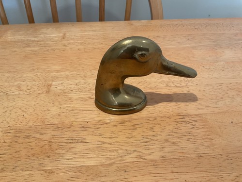 Vintage mid century brass duck - vintage,