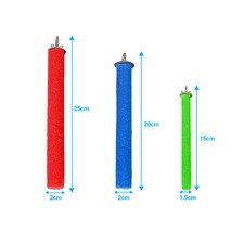 Parrot Caged Bird Calcium Trimming Perch Beak/Claw Cockatiel Parakeet Durable UK