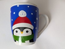 NEW Christmas Blue Snowman Mug