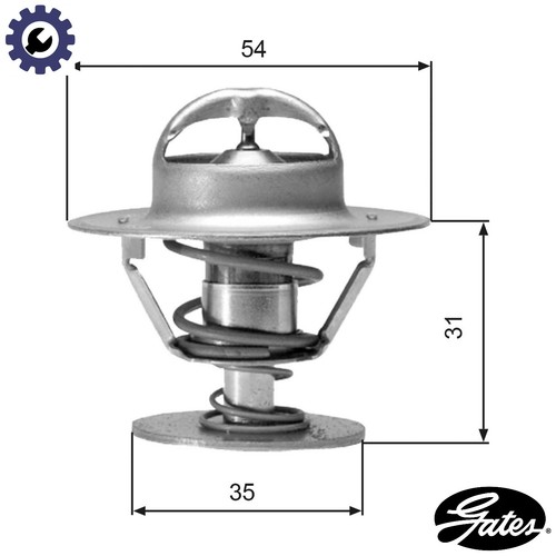 Thermostat coolant th00682g1 - thermostat,