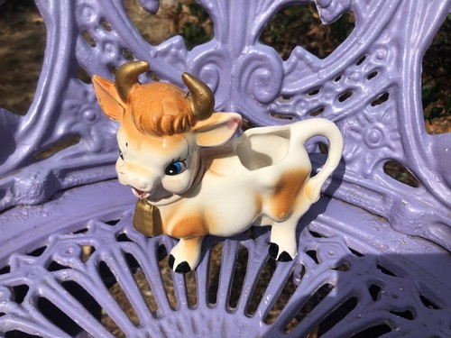 Vintage cow milk jug - cow,