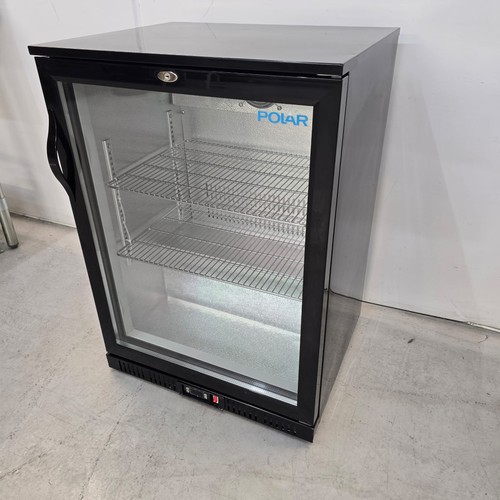 Back bar cooler single - bar, door