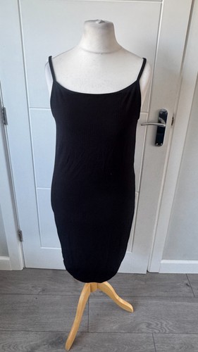 Noisy may black ribbed bodycon - ribbed,