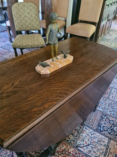 Gateleg table barley twist - table,