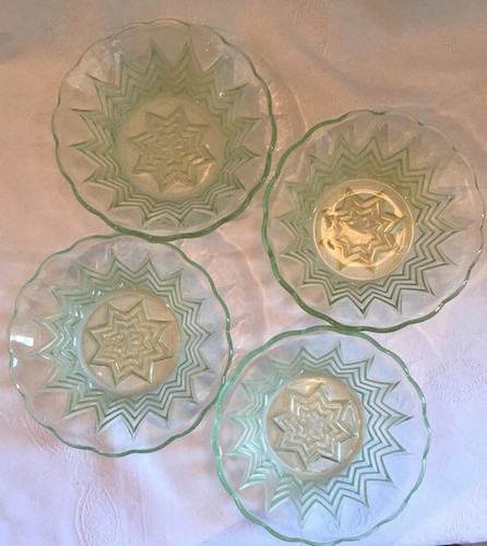 Depression glass 4x small - depression,