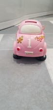 Wobble Wheel Pink Car Money Box  Pink Beetle