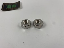 AXLE NUTS for SEALED SUNTOUR SUZUE wheels - OLD SCHOOL BMX - PAIR Stainless