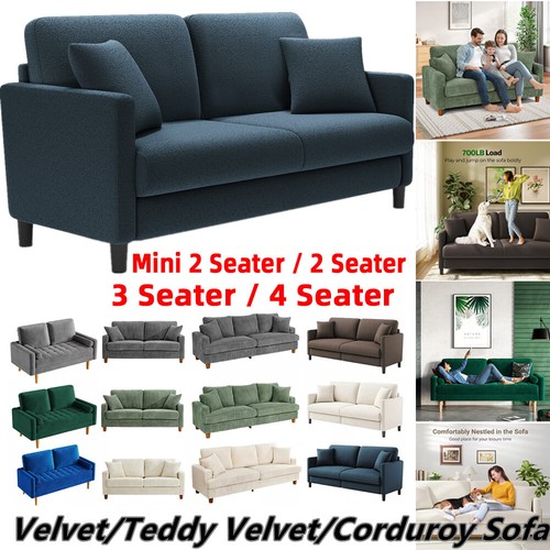 Seater teddy velvet - 2, sofa