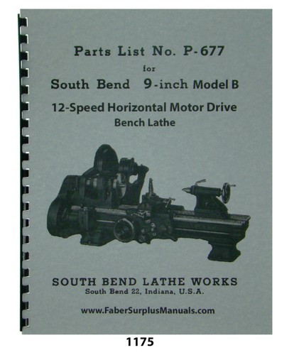 South bend model lathe - bend, b