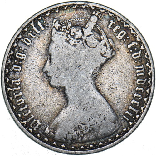 1852 gothic florin - florin, victoria