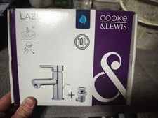 Cooke & Lewis Lazu Single Basin Sink Tap - Chrome.