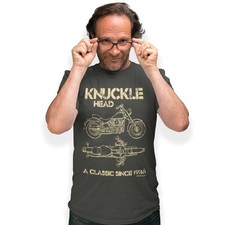 Knucklehead Motorcycle Blueprint T-Shirt A Classic Since 1936 Birthday Gift