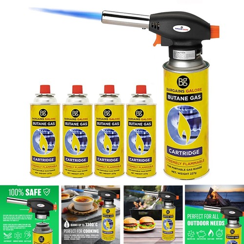 Blowtorch with butane gas - with, 4