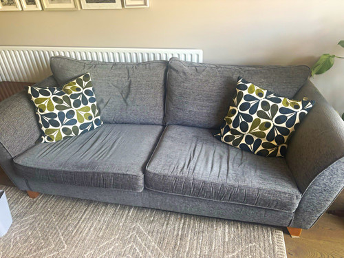 Scs grey fabric - 3, sofa