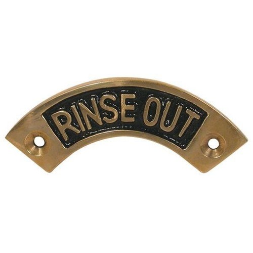Narrowboat brass rinse out - brass,