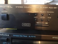 CD player: Rotel RCD-951, HDCD, no original remote