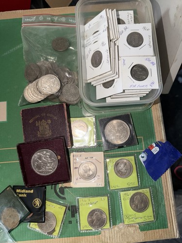 Job lot old english coins - lot,
