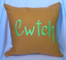 Cwtch , Welsh, Embroidered