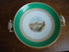 Grainger & Co. Worcester Hand Painted Tazza ~ View of Worcester ~  circa 1810