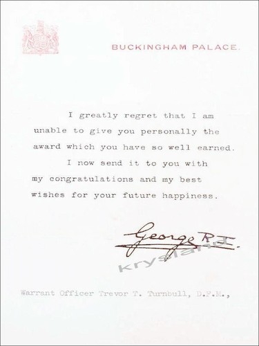 King george autograph - george,