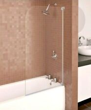 Aqualux aqua3 silver radius bath shower screen