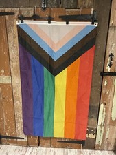 Pride Large Flag Multicoloured Rainbow Lightweight