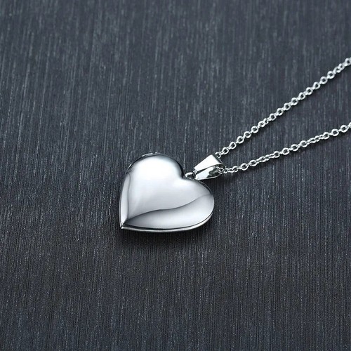 Stainless steel heart locket - heart,